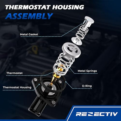 902-2090 Engine Coolant Thermostat Housing Assembly with Seal For Chevrolet - color: 902-2090