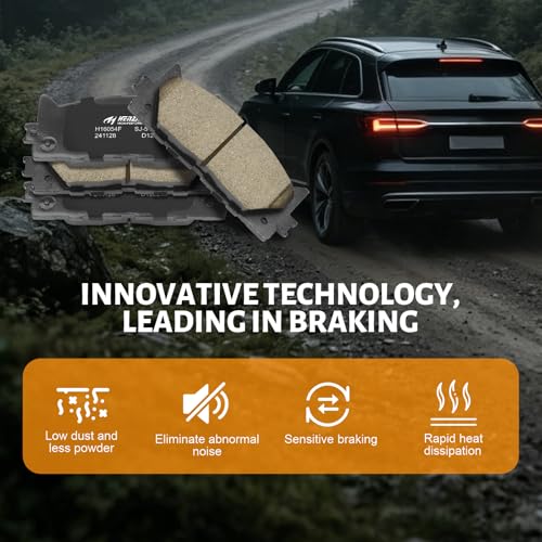 Ceramic Front Brake Pads Set Compatible with 2008-2018 Toyota Avalon,2007-2017 Toyota Camry,Compatible with 2007-2018 Lexus ES350,2013-2018 Lexus ES300h(D1293) - color: HZ1293