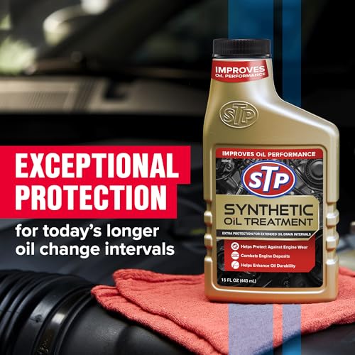 STP Synthetic Automotive Oil Treatment - 15 FL OZ Bottle, 6 Pack