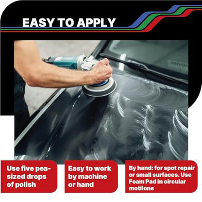 LAUCO 3-Step Kit – Steps 1 2 3 – 32oz, with a Towel, Professional Silicone-Free Cutting, Polishing & Finishing Compounds for Scratch Removal, Clear Coat Safe High-Gloss Finish 36101 - style: Combo–32oz