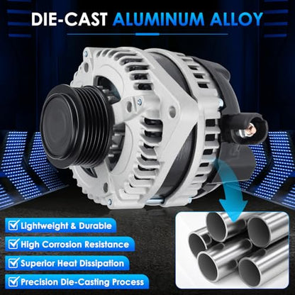Car Alternator 11573 130A Fit for Honda Pilot Odyssey Ridgeline - size: #11573N, 11573 Alternator