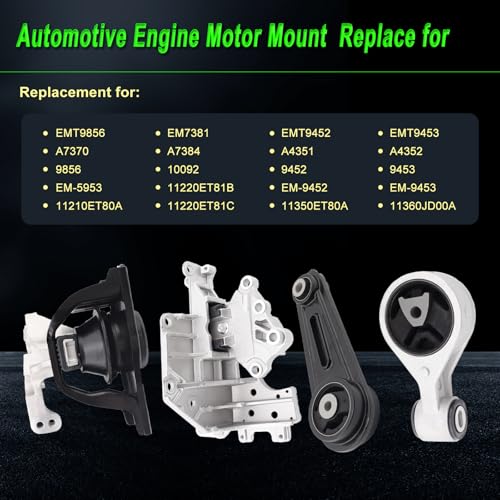 Engine Motor Mount Compatible with Nissan 08-13 Rogue 2.5L L4 FWD - size: 2008-2013 Nissan Rogue 2.5L