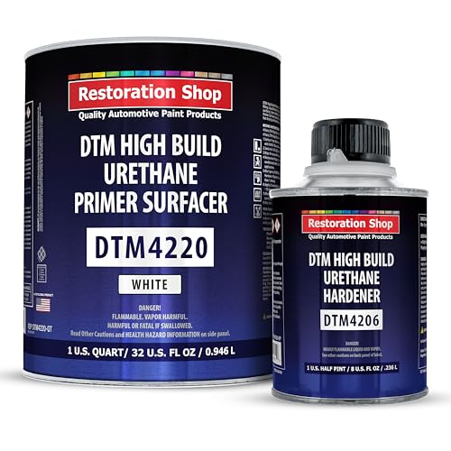 1.25 Quart 2K High Build Primer Automotive Paint Kit - 1 Qt. White - color: White, size: 64 Fl Oz (Pack of 1)