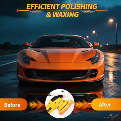Polisher for Car Detailing to 5500Rpm (Yellow, Upgraded Version) - color: Yellow, Upgraded Version