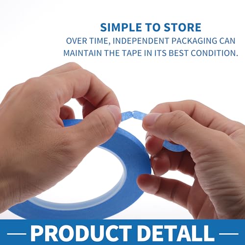 Painters Tape Easy Removal 0.2 Inches x 52.5 Yards Blue - color: Blue, size: 0.2 Inches x 52.5 Yards