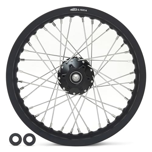 TOFR CNC 14x2.15 Rear Wheel Rim for Talaria Sting R MX3/R MX4/XXX/X3 Pro - color: Black, size: 14" Rear
