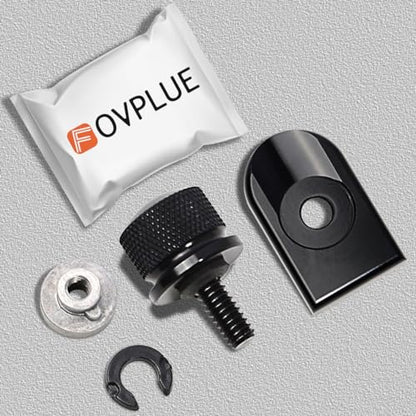 FOVPLUE Quick-Release Fender Seat Hardware Kit for Harley FLT Touring - color: BLACK BOLT/CAP/NUT/WASHER