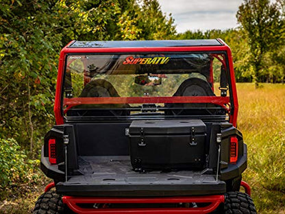 SuperATV Heavy Duty Insulated Rear Cooler/Cargo Box for Polaris General 1000 / General 4 (2016+) - Sealed Lid Keeps Ice in & Mud Out