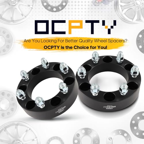 OCPTY 2PCS 6x5.5 to 6x5.5 Wheel Spacers 1.5 inch 14x1.5 Studs 108mm Bore - size: 1.5 inch