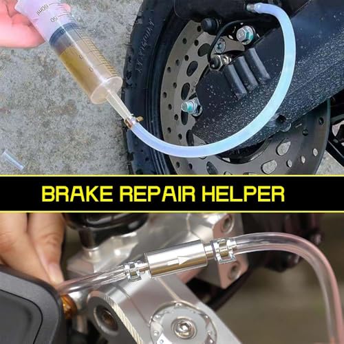 2 Set Brake Bleeder Kit with 2 Brake Bleeder Hose & 2 100ml Syringes - color: 2 Sets