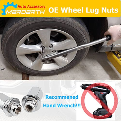 14x1.5mm OEM Style Factory 1.85 Inch 7/8 22mm Hex Mag Washer Lug Nuts,20PCS - color: Chrome, size: M14x1.5
