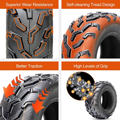 HALBERD 25x10-12 ATV/UTV Tires, 6PR New Tread, Pack of 2 - size: 25x10-12