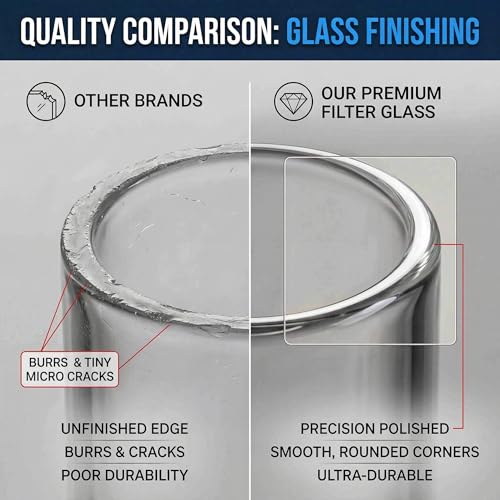 Universal 5/16" Inlet/Outlet Fuel Filter Clear View Glass - size: 5/16''