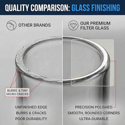 Universal 5/16" Inlet/Outlet Fuel Filter Clear View Glass - size: 5/16''