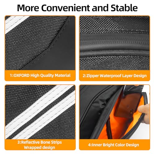 Motorcycle Saddlebags Dirt Bike 24L with Waterproof Rain Covers