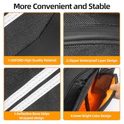 Motorcycle Saddlebags Dirt Bike 24L with Waterproof Rain Covers