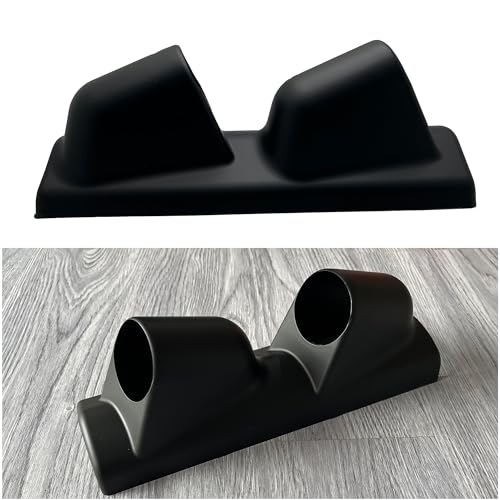 Universal Black 2" 52mm Double 2 Hole Pillar Gauge Pod Holder - size: Double