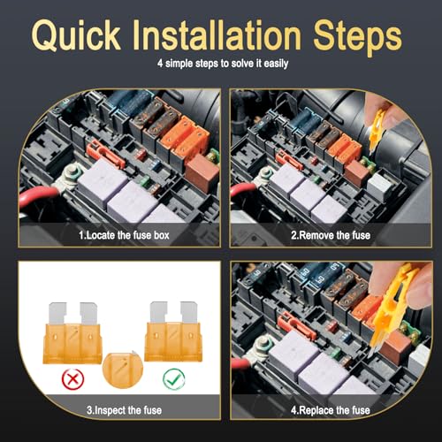 1332 Pcs Car Fuse Assortment Kit with Puller for Automotive, Car, Rv, Truck