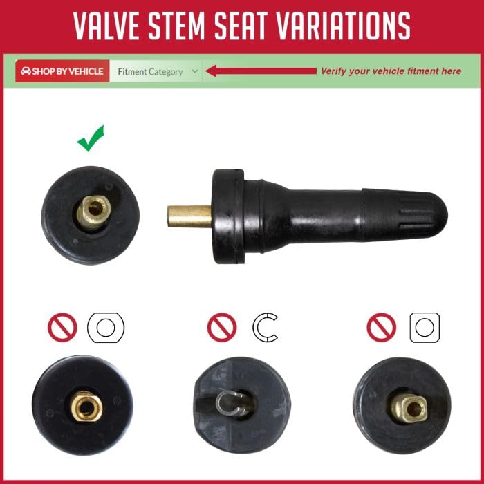 Wheel Accessories Parts PDQ TPMS 12 Pack Replacement Rubber Snap-in Valve Stem for Ford Hyundai Kia Equivalent to: Dill VS-20, OEM: 52948-L1100 - size: 12 PC - Black, style: Bronco Hyundai