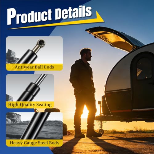 ARANA SF280M300 28 inch 300LB Gas Struts for Heavy Bed Cover, 2Pcs - size: 28 inch