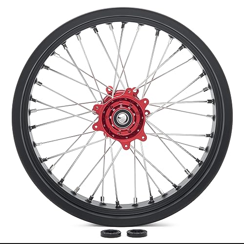 TOFR CNC 17"x4.25" Spoke Rear Wheel Rim for Surron Sur-Ron Ultra Bee Red - color: Red, size: N/A Front 17" Rear