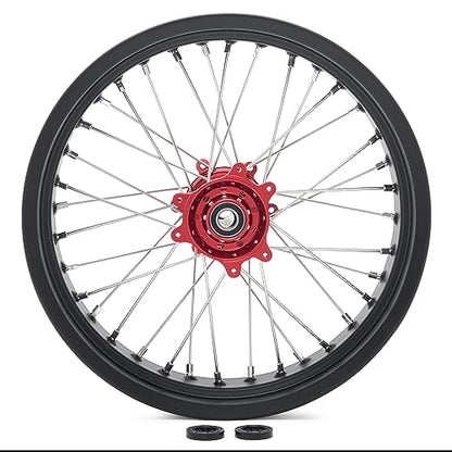 TOFR CNC 17"x4.25" Spoke Rear Wheel Rim for Surron Sur-Ron Ultra Bee Red - color: Red, size: N/A Front 17" Rear