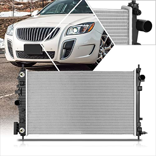 DPI-13217 OE Style Aluminum Radiator Compatible with 11-13 Buick Regal 2.0T - color: 11-13 Buick Regal 2.0T
