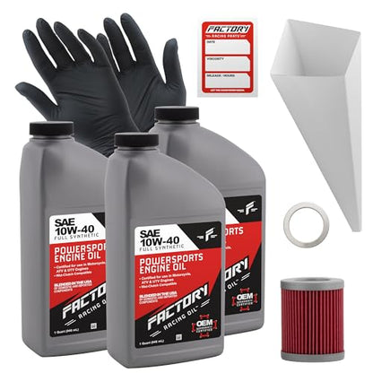 Factory Racing Parts Oil Change Kit compatible with Suzuki LT230E LT-F250