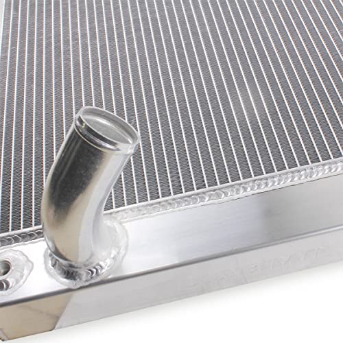 OHOB-COOL 3 Row Aluminum Radiator Replacement For 1973-1976 1974 1975 Chevy Corvette 5.7L 7.4L V8 - size: 73-76 chevy