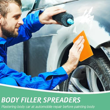 Frienda 12 Pcs Body Filler Spreaders Plastic Auto Putty, 4 Sizes - size: 4 Sizes