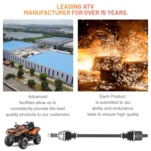Front CV Axle Shaft for Polaris 4x4 RZR 900 / S 900 60" 2015-2018, RZR S 1000 60" 2016-2023, 4x4 General 1000/4 1000 2017-2022 1333263-1 Pcs Left/Right - size: 1 pcs - front left or right