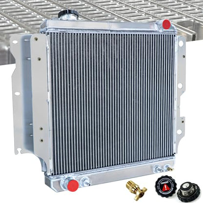 Replacement for Jeep TJ Aluminium Radiator for Jeep Wrangler 1987-06 TJ YJ - size: 3-Row AA5052 Aluminum