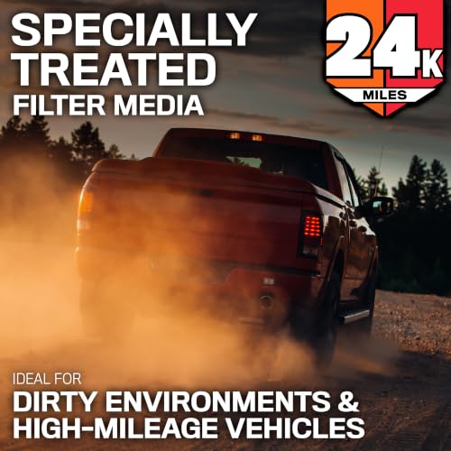 K&N Engine Air Filter: Extended Life 24,000 Mile Replacement Air Filter: Compatible with 2017-2018 HYUNDAI SANTA FE SPORT L4-2.4L F/I, KNX-5075 - style: 24K Miles -Disposable