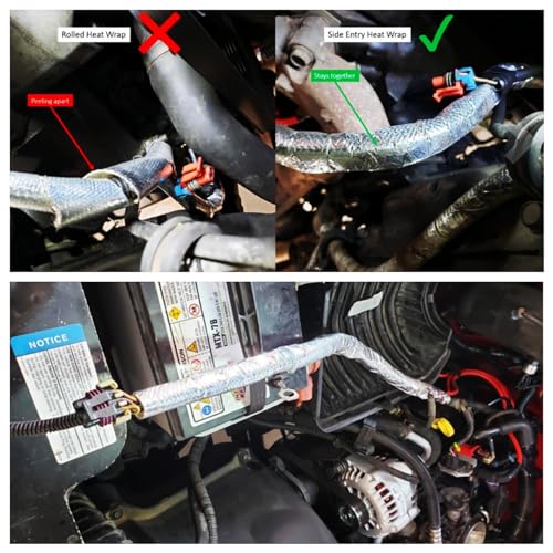 10mm - 3/8" Self-wrap Aluminum Heat Shield Sleeve Thermal Reflective Side Entry High Temperature for Hoses, Wire Harnesses, Cables, Automotive, Exhaust 39" (1 Meter) - size: 10mm - 3/8" Dia - 39" Long