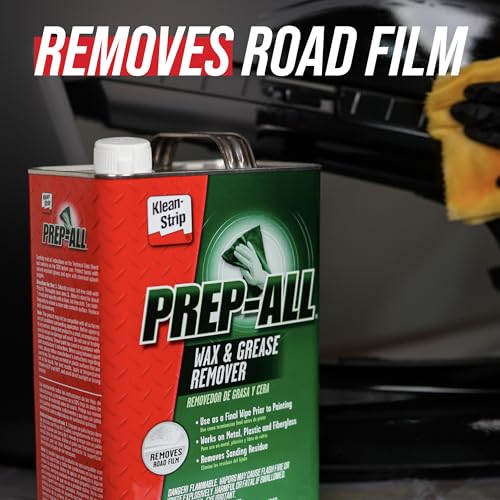 Klean-Strip Prep-All Wax and Grease Remover, Multi-Surface Paint Prep Cleaner, Effective for Auto Body, Garage, 1 Gallon