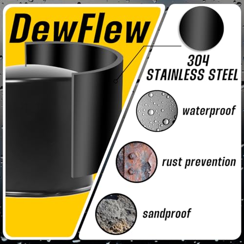 4Pcs 5.15" Stainless Trailer Wheel Center Caps, Matte Black - color: Matte Black, size: 5.15'' Hub 4.69" & 4.89" H