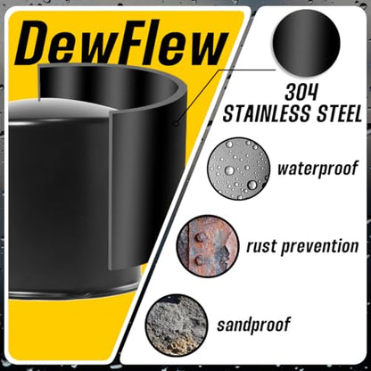 4Pcs 5.15" Stainless Trailer Wheel Center Caps, Matte Black - color: Matte Black, size: 5.15'' Hub 4.69" & 4.89" H