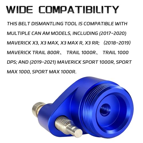 Belt Removing Tool for Can-Am Defender Belt Removal Tool Clutch Spreader CVT Drive for Can-Am Defender, Maverick X3, Commander, Trail Models (2006-2021) CVT Belts Change Tools 708200720 (Blue)