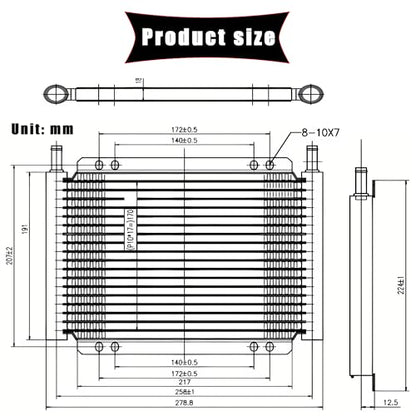 Transmission cooler, Aluminum trans cooler, Black transmission cooler kit