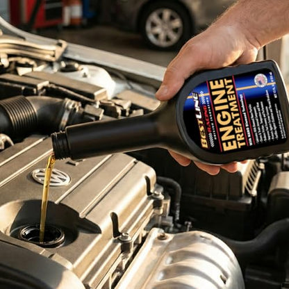 Safe & Effective - Engine Oil Additive/Treatment, Diamond Nano-Lube by BestLine Racing. Reduces Friction Up to 60% – For Gas & Diesel Engines – More Power, Engine Life & Fuel Economy