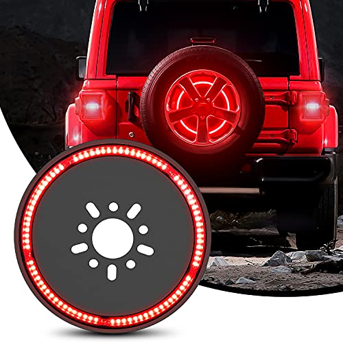 Nilight LED Spare Tire 3rd Brake Light for Jeep Wrangler - color: JL 2018-2025 Tire Brake Light
