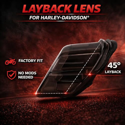 Eagle Lights Flashing Strobe LED Tail Brake Light Kit for Harley Davidson Tri Glide Models - color: Trike - Tri Glide Kit (Smoked)