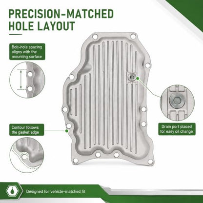 11110-6RC1B Engine Oil Pan Compatible with Rogue 2021-2024 1.5L