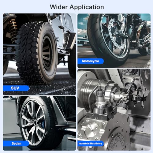 10-170FT 1/2'' Torque Wrench Socket Set, 17mm 19mm 21mm Wheel Sockets with 3/8" Drive Adapter and Extension Bar 72 Tooth, High Accuracy Laser Marking Scale for Auto Motorcycle Repair - size: 1/2" 10-170 FT.LB - 6 Pcs