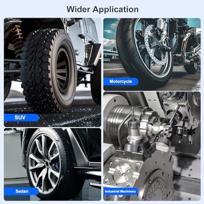 10-170FT 1/2'' Torque Wrench Socket Set, 17mm 19mm 21mm Wheel Sockets with 3/8" Drive Adapter and Extension Bar 72 Tooth, High Accuracy Laser Marking Scale for Auto Motorcycle Repair - size: 1/2" 10-170 FT.LB - 6 Pcs