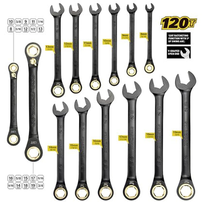 STARWORK TRUE MECHANIC™ 313-Piece Mechanics Tool Set and Socket Set