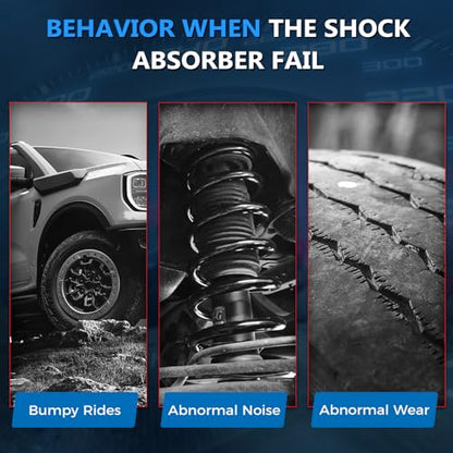 Maxfavor Pair of Rear Shock Absorbers and Struts Complete Assembly