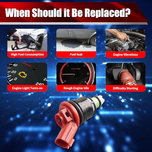 Set of 4 Fuel Injectors 6D8-13761-00-00 Replacement - size: 6D8-13761-00-00