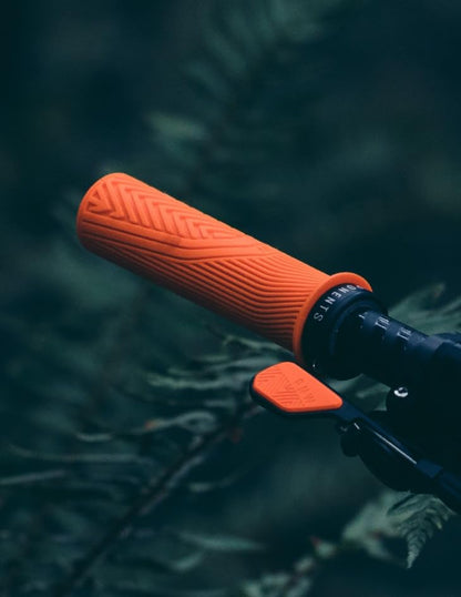 PNW Components Loam MTB Bike Grips – Mountain Bike Handlebar Grips - color: Safety Orange, size: Standard