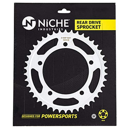 NICHE Drive Sprocket Chain Combo for Suzuki GSXR1000 GSXR750 Front 17 Rear 42 Tooth 525VM-X X-Ring 110 Links - size: X-Ring Chain